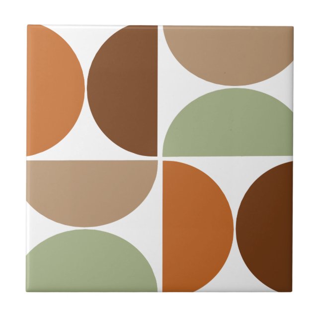 Mid-Century Modern Boho  Fliese (Vorderseite)