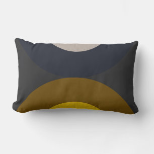 Mid-Century-Modern-Bronze-Senf-Donner Lendenkissen