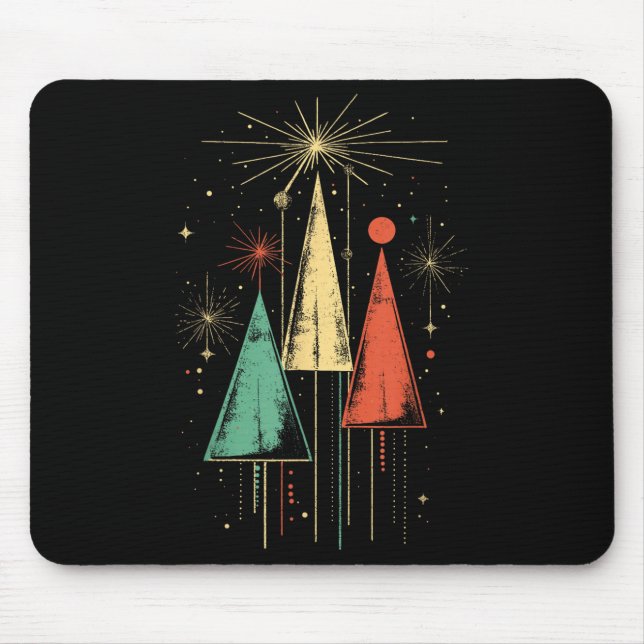 Mid Century Modern Christmas  Mousepad (Vorne)
