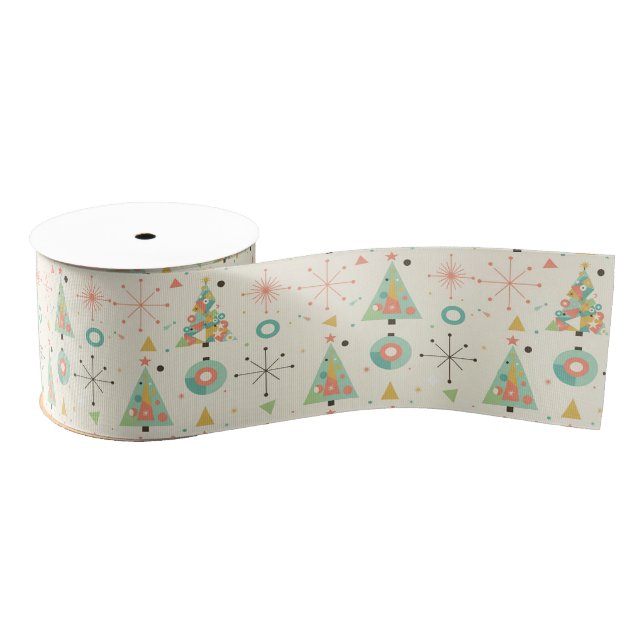 Mid-Century Modern Christmas Ripsband (Spule)