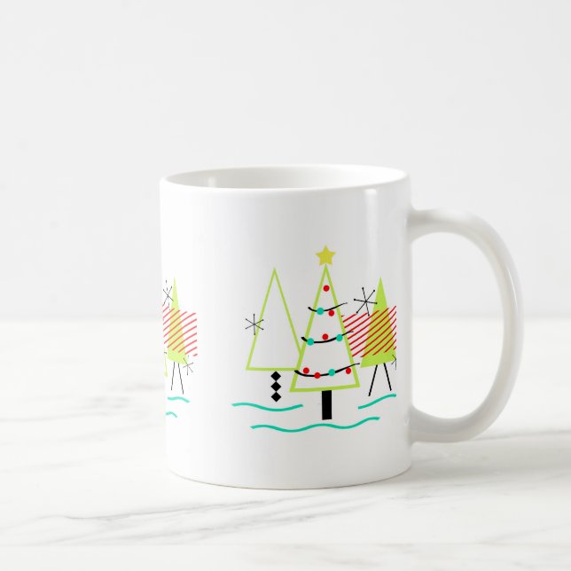 MID CENTURY MODERN CHRISTMAS TRETRO KAFFEETASSE (Rechts)