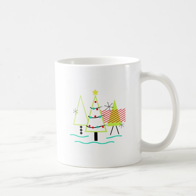 MID CENTURY MODERN CHRISTMAS TRETRO KAFFEETASSE (Rechts)
