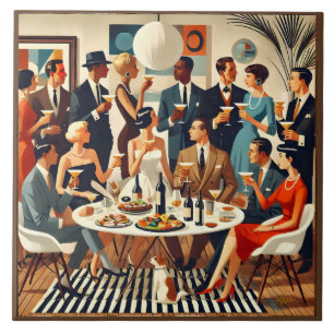 Mid Century Modern Die Martini-Intellektuellen Fliese