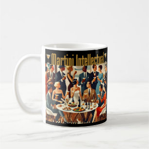 Mid Century Modern Die Martini-Intellektuellen Kaffeetasse