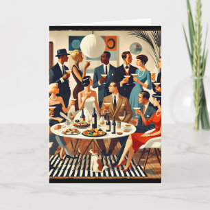 Mid Century Modern Die Martini-Intellektuellen  Karte