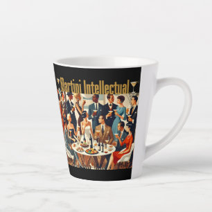 Mid Century Modern Die Martini-Intellektuellen Milchtasse