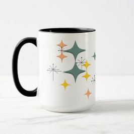 Mid Century Modern Eames Atomic Starbursts Custom Tasse