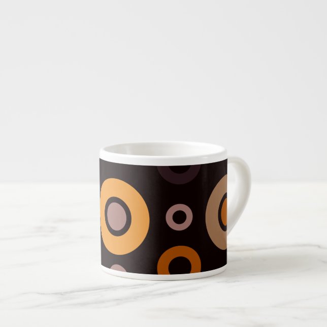 Mid-Century Modern Fall Geometric   Espressotasse (Vorderseite Rechts)