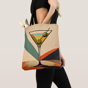 Mid Century Modern Farbblock Martini Kunst