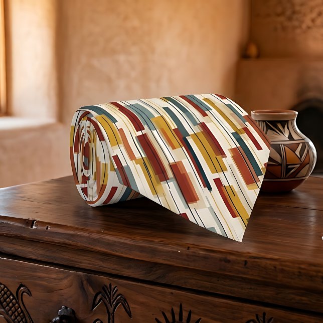 Mid-Century Modern Geometrischer Tanabata  Krawatte (Von Creator hochgeladen)