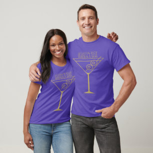 Mid Century Modern Gold 2 Olive Martini auf Deutsc T-Shirt