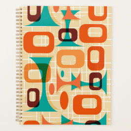 Mid Century Modern Graphic Googie Calendar Planner Planer