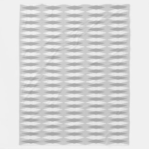 Mid Century Modern Graue Argyle-Plüschdecke Fleecedecke