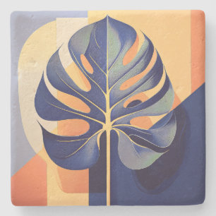 Mid-Century Modern Hawaiian Hibiskus und Plumerie Steinuntersetzer
