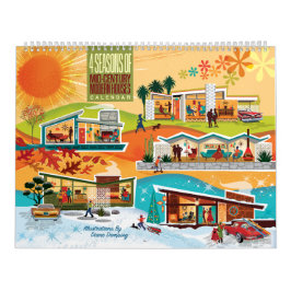 Mid-Century Modern Houses Calendar - Large Kalender
