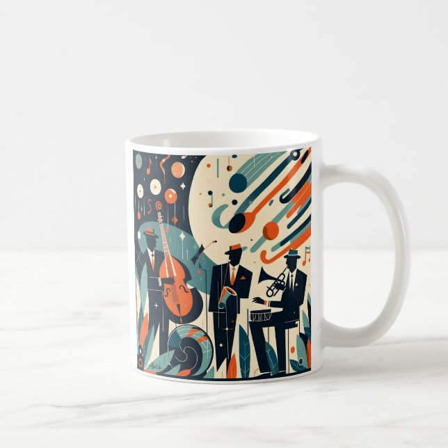 Mid Century Modern Jazz Age Trio Kaffeetasse (Rechts)