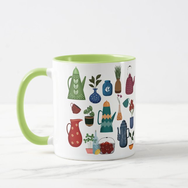 Mid-Century Modern Kitchen Charm Tasse (Links)