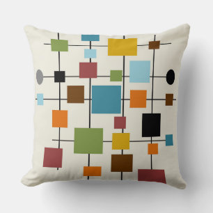 Mid-Century-Modern-Kunst 1.3 Kissen