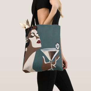 Mid Century Modern Kunst Die Martini-Diva