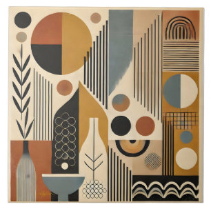 Mid Century Modern Kunst Herbsternte Fliese