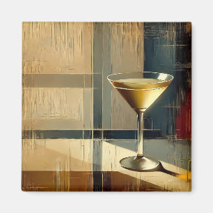 Mid Century Modern Martini in einem Mondstrahl Magnet