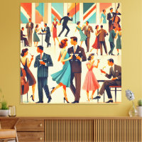 Mid Century Modern Martinis Im Club
