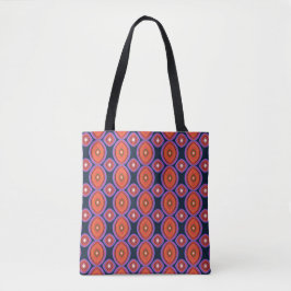 Mid Century Modern Maximalist Schwarz Orange Lila 