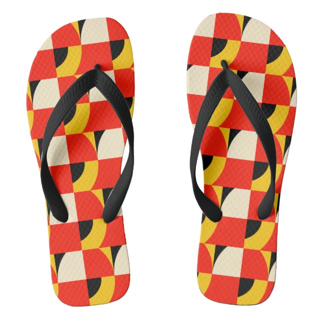 MID CENTURY MODERN Muster Flip Flops (Fußbett)