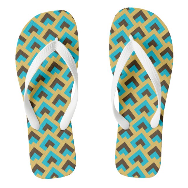 MID CENTURY MODERN Muster Flip Flops (Fußbett)