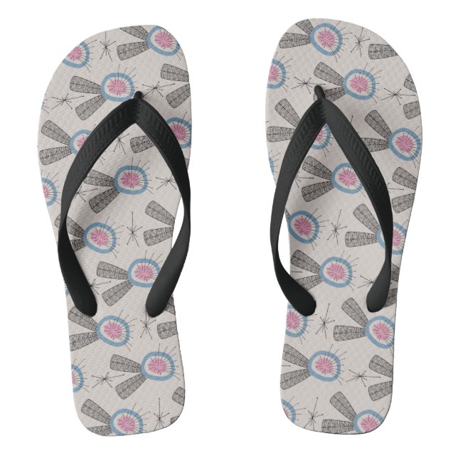 MID CENTURY MODERN Muster Flip Flops (Fußbett)