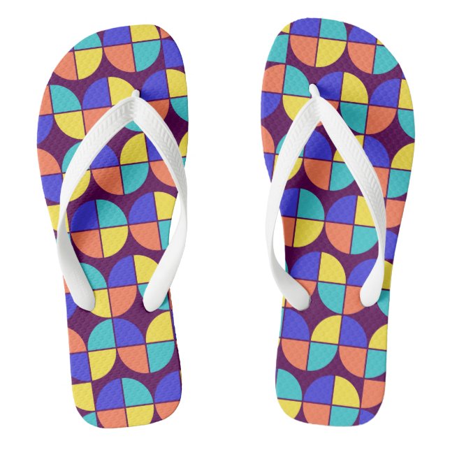 MID CENTURY MODERN Muster Flip Flops (Fußbett)