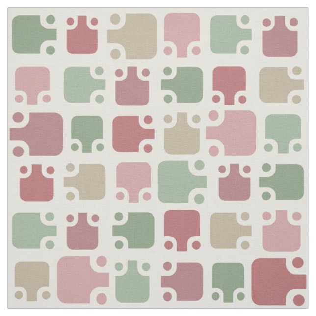 Mid Century Modern Pattern Christmas Stoff (Muster)