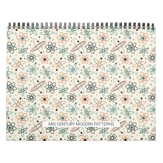 Mid Century Modern Patterns #1 Original Art Retro Kalender (Titelbild)