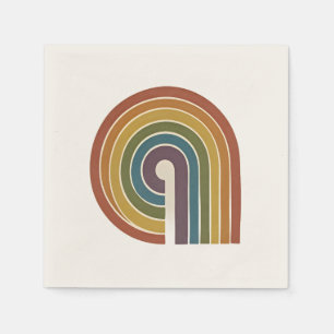 Mid-Century Modern Pride-Papierhandtücher - 50er P Serviette