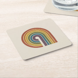 Mid-Century Modern Pride Set mit 6 Teilen Rechteckiger Pappuntersetzer
