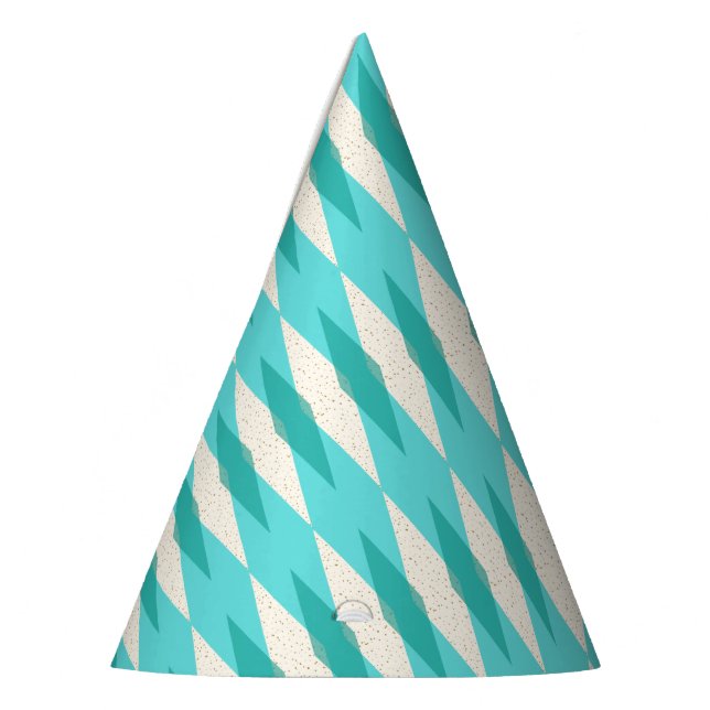 Mid Century Modern Raute Party Hat Partyhütchen (Links)