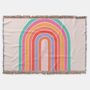 Mid Century Modern Regenbogen Decke