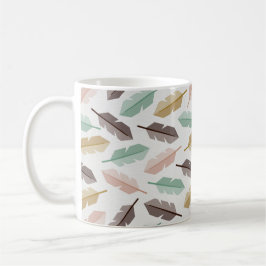 Mid-Century Modern Retro Feathers Mug Kaffeetasse