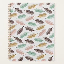 Mid-Century Modern Retro Feathers Planner Planer