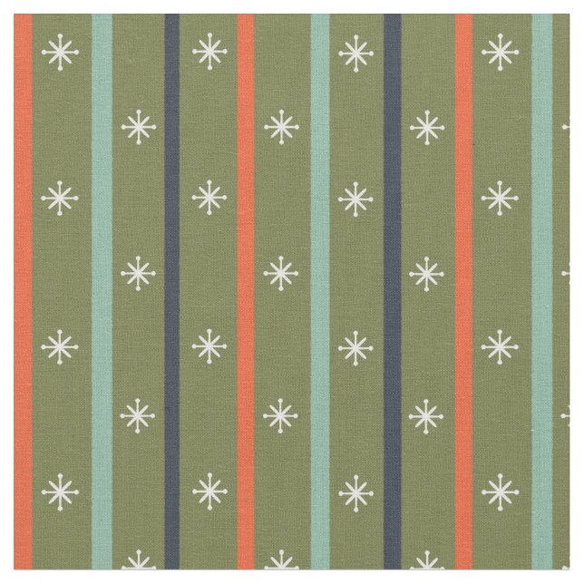 Mid-Century Modern Retro Stripe Pattern Stoff (Nahaufnahme)