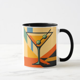 Mid Century Modern Sonnenaufgang Bauhaus Martini Tasse