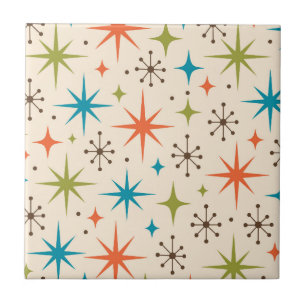 Mid-Century-Modern-Sonnenstrahl-Muster Fliese