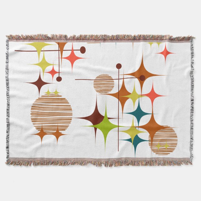 Mid Century Modern Sternenexplosionen und Globus-F Decke (Vorderseite)