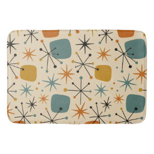 Mid Century Modern Sternenmuster Badematte