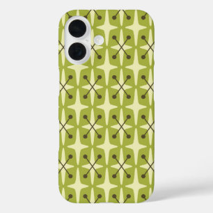 Mid Century Modern Sternenmuster iPhone 16 Hülle