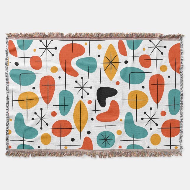 Mid-Century-Modern-Sternenmuster Decke (Vorderseite)
