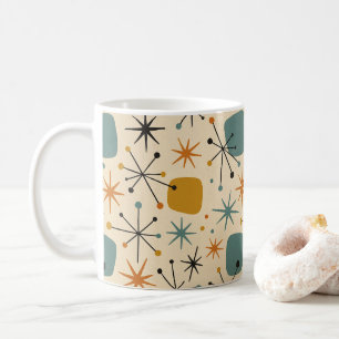 Mid Century Modern Sternenmuster Kaffeetasse