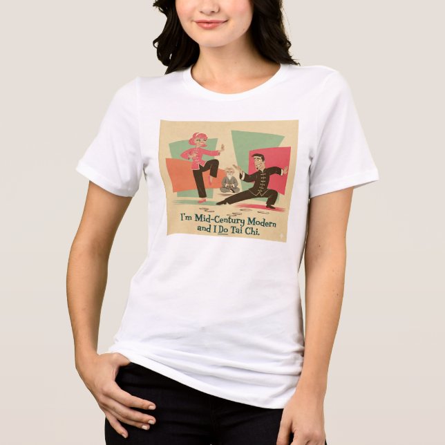 Mid-Century Modern Tai Chi Tri-Blend Shirt (Vorderseite)