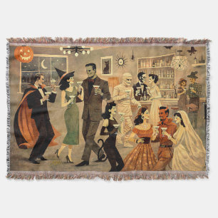 Mid Century Retro 40er Halloween Martini-Party Decke