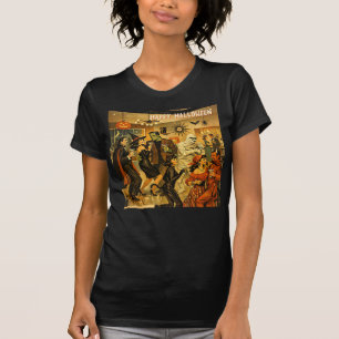 Mid Century Retro 50er Halloween Martini-Party T-Shirt